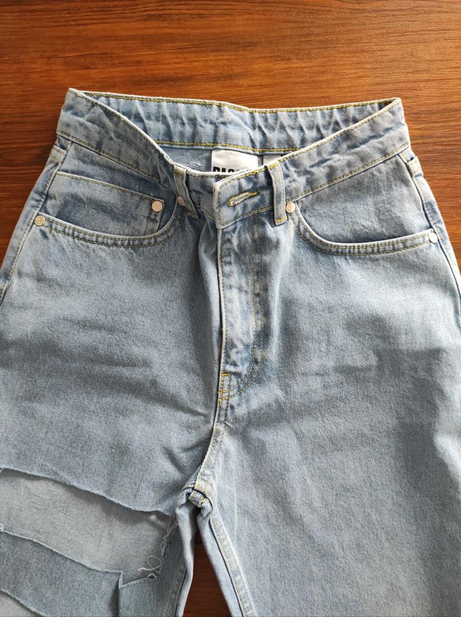 ASOS Yüksek Bel Bol Kesim Jean Denim