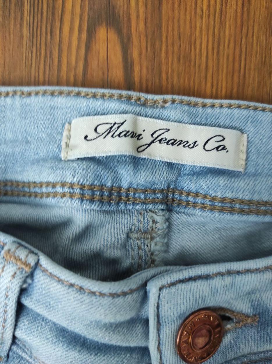 MAVİ Taşlamalı Fermuarlı Paça Jean Denim