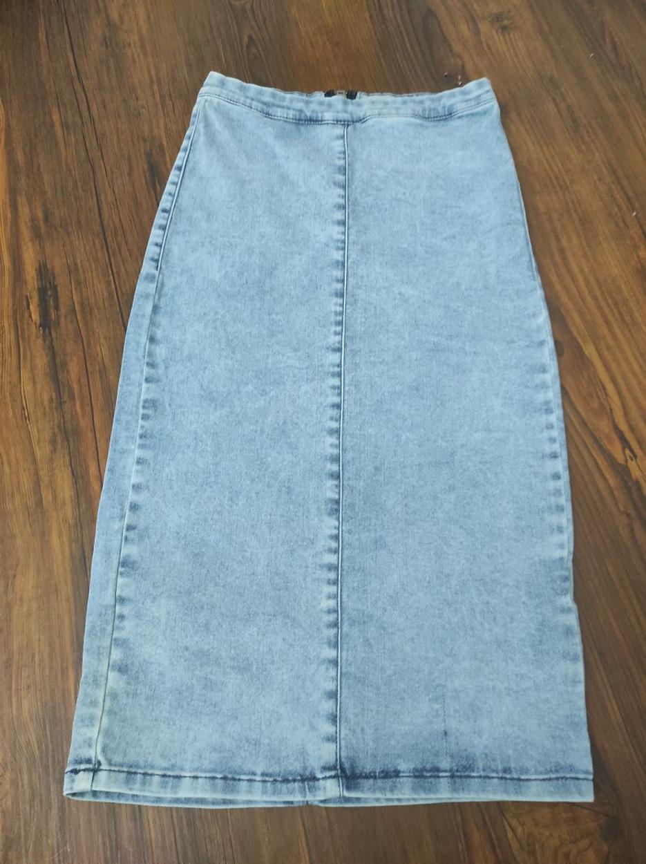 TOPSHOP Mavi Jean Denim Kot Kalem Etek