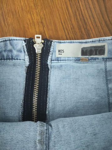 TOPSHOP Mavi Jean Denim Kot Kalem Etek