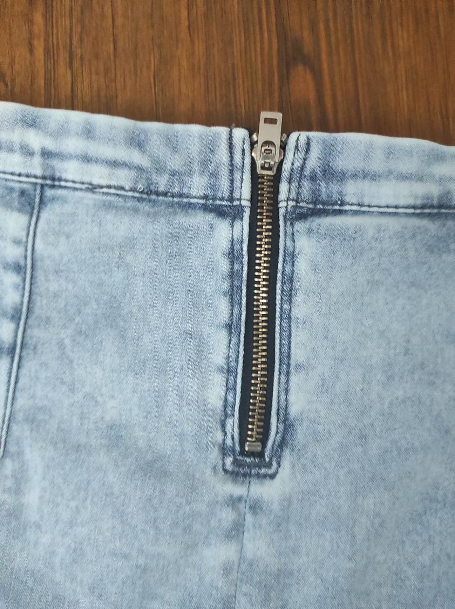 TOPSHOP Mavi Jean Denim Kot Kalem Etek