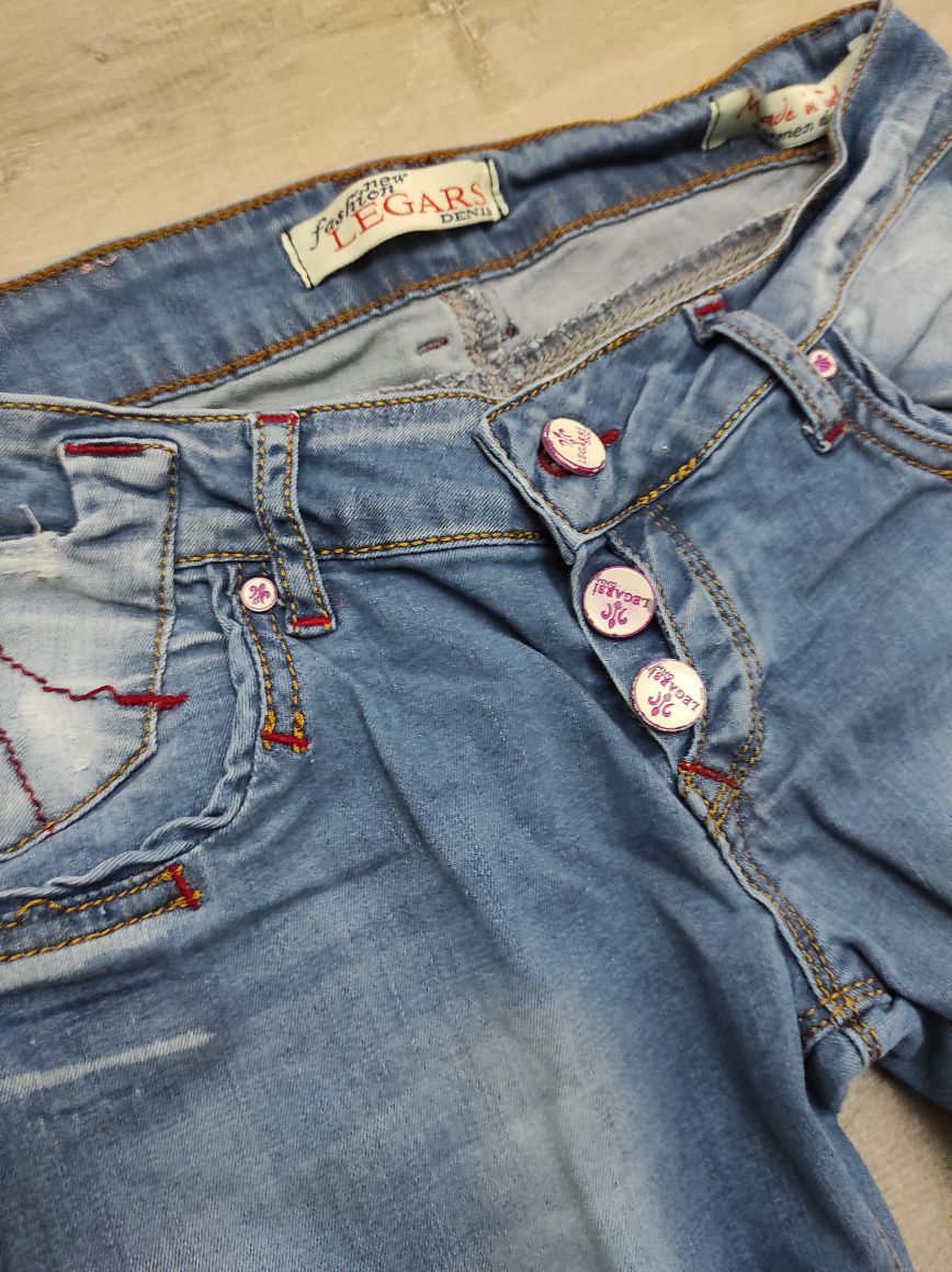 Düşük Bel Yırtıklı Kadın Jean Denim Kot