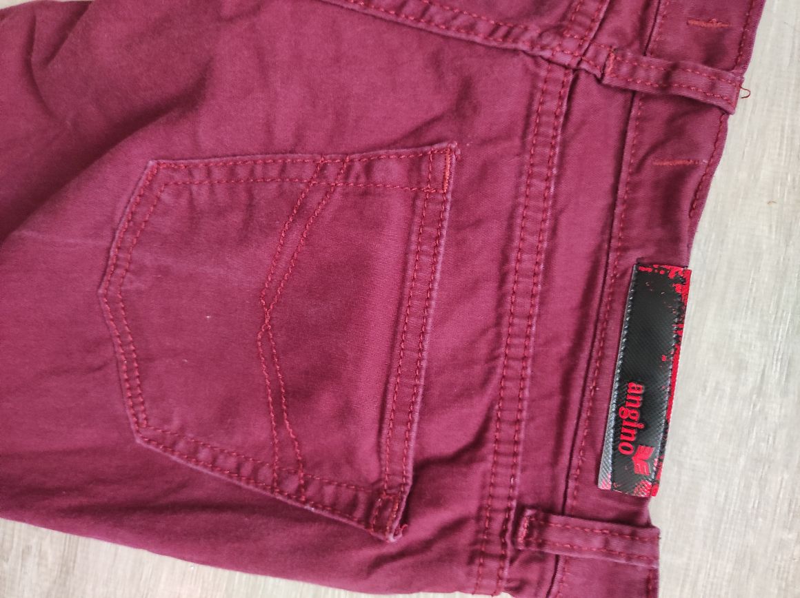 Bordo Slim Fit Erkek Pantolon İthal