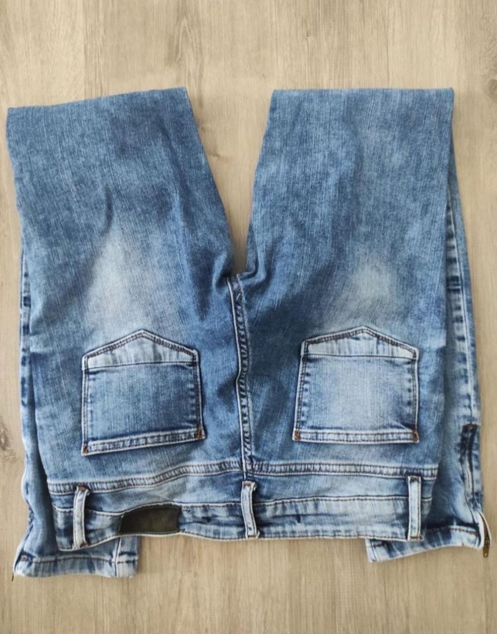 Yırtıklı Taşlanmış Kadın Jean Denim Kot