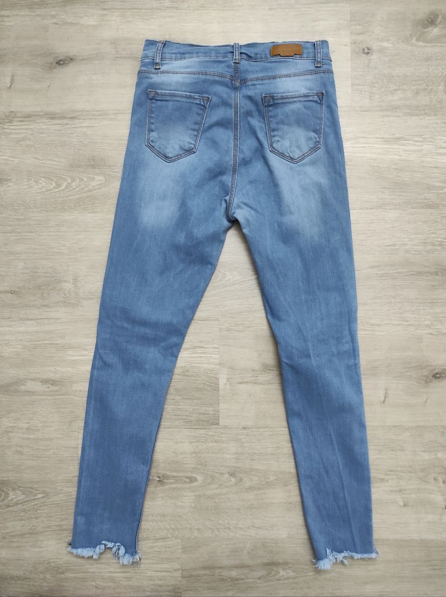 Dar Paça Yüksek Bel Kadın Jean Denim Kot