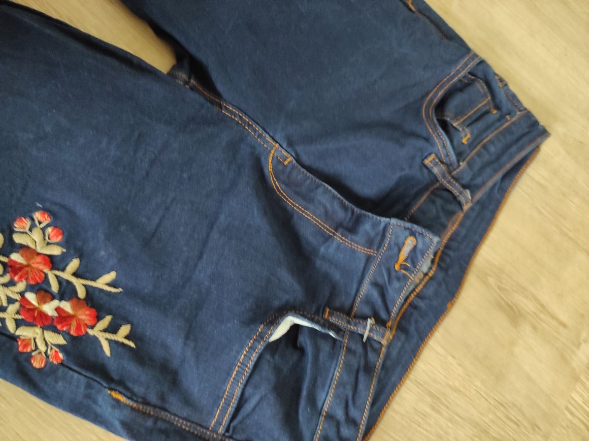 ESPRIT İşlemeli Skinny Kadın Jean Denim