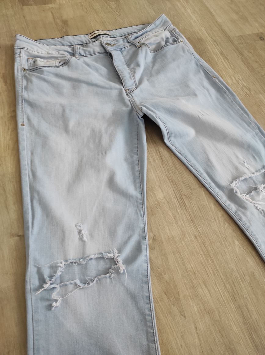 Buz Mavi Erkek Jean Denim Kot Pantolon