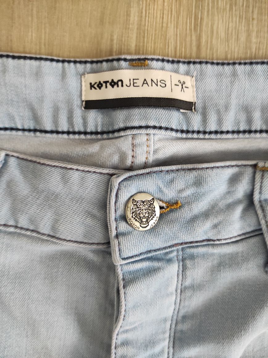 Buz Mavi Erkek Jean Denim Kot Pantolon