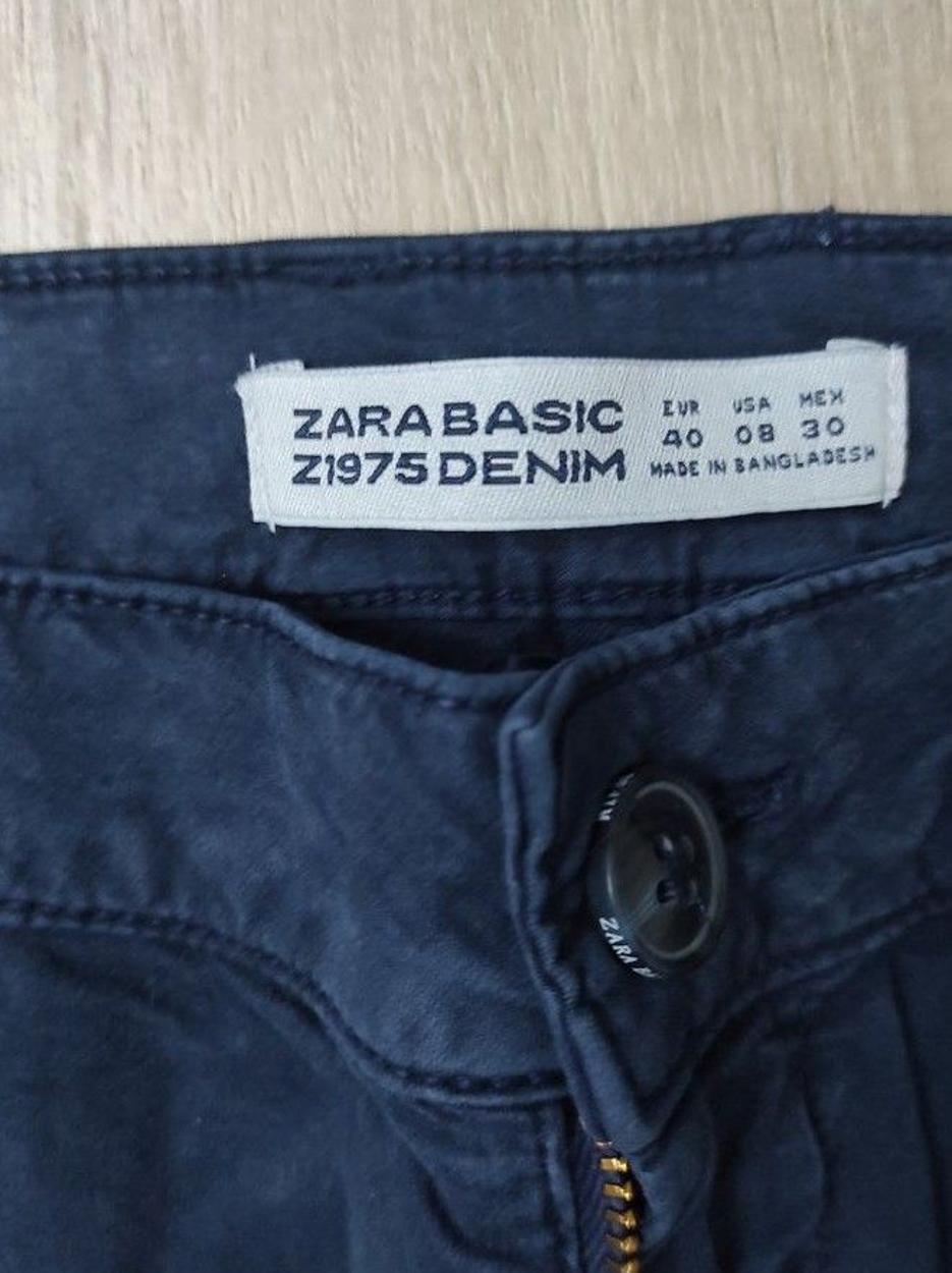 ZARA Lacivert Erkek Denim Pantolon