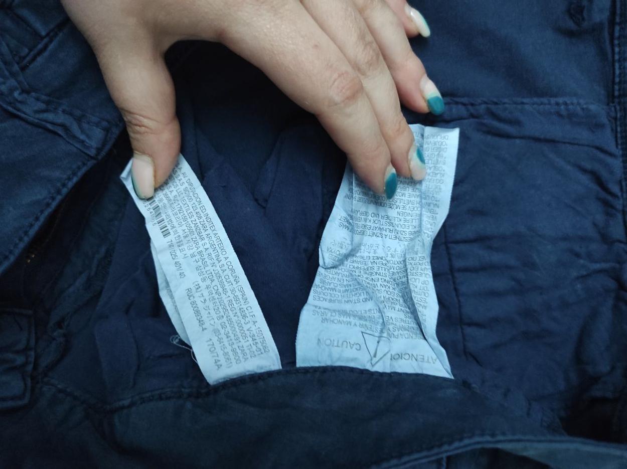 ZARA Lacivert Erkek Denim Pantolon