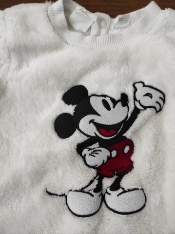 H&M Mickey Mouse 1 Yaş Bebek Peluş Sweat