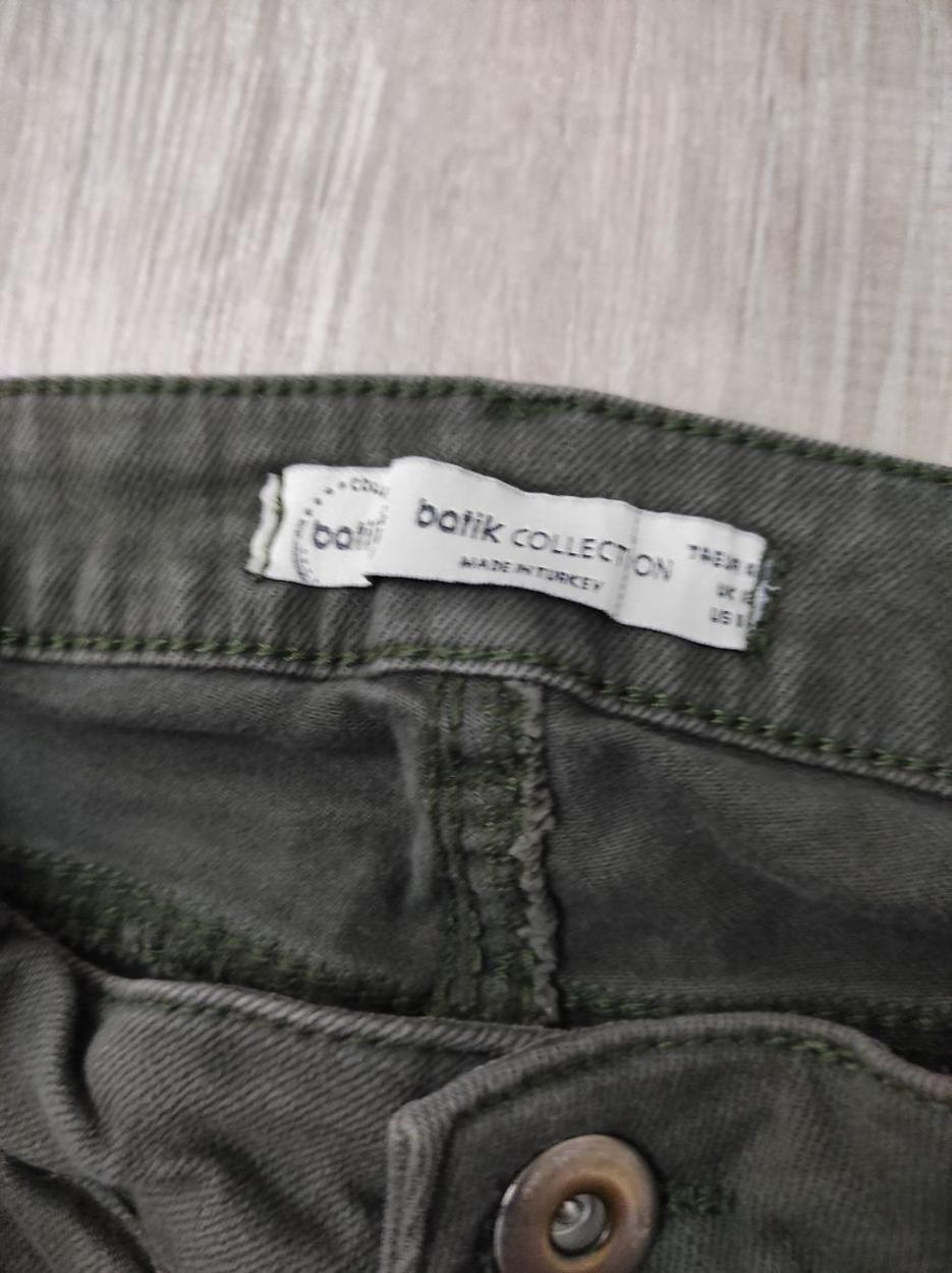 BATİK Haki Yırtıklı Kadın Jean Denim Kot