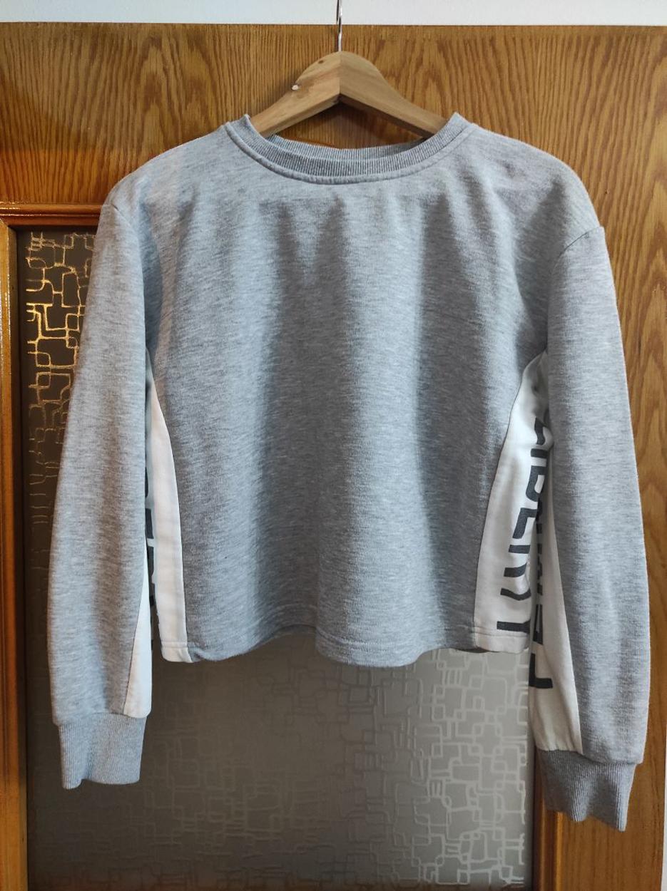 Croptop Oversize Kısa Kadın Sweatshirt