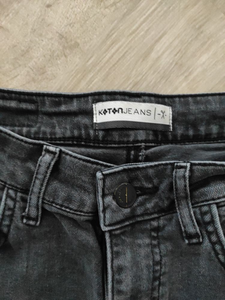 KOTON Esnek Midi Kadın Jean Şort Denim