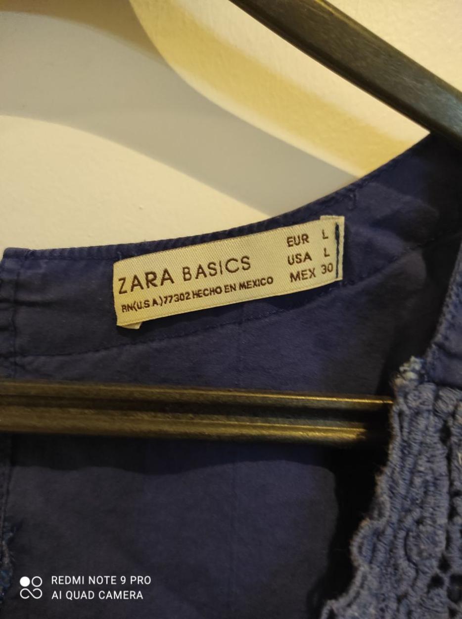 ZARA Morcivert Pamuklu Mini Elbise