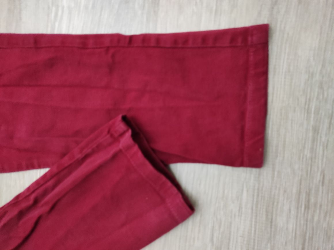 ZARA Bordo Slim Denim Kadın Pantolon