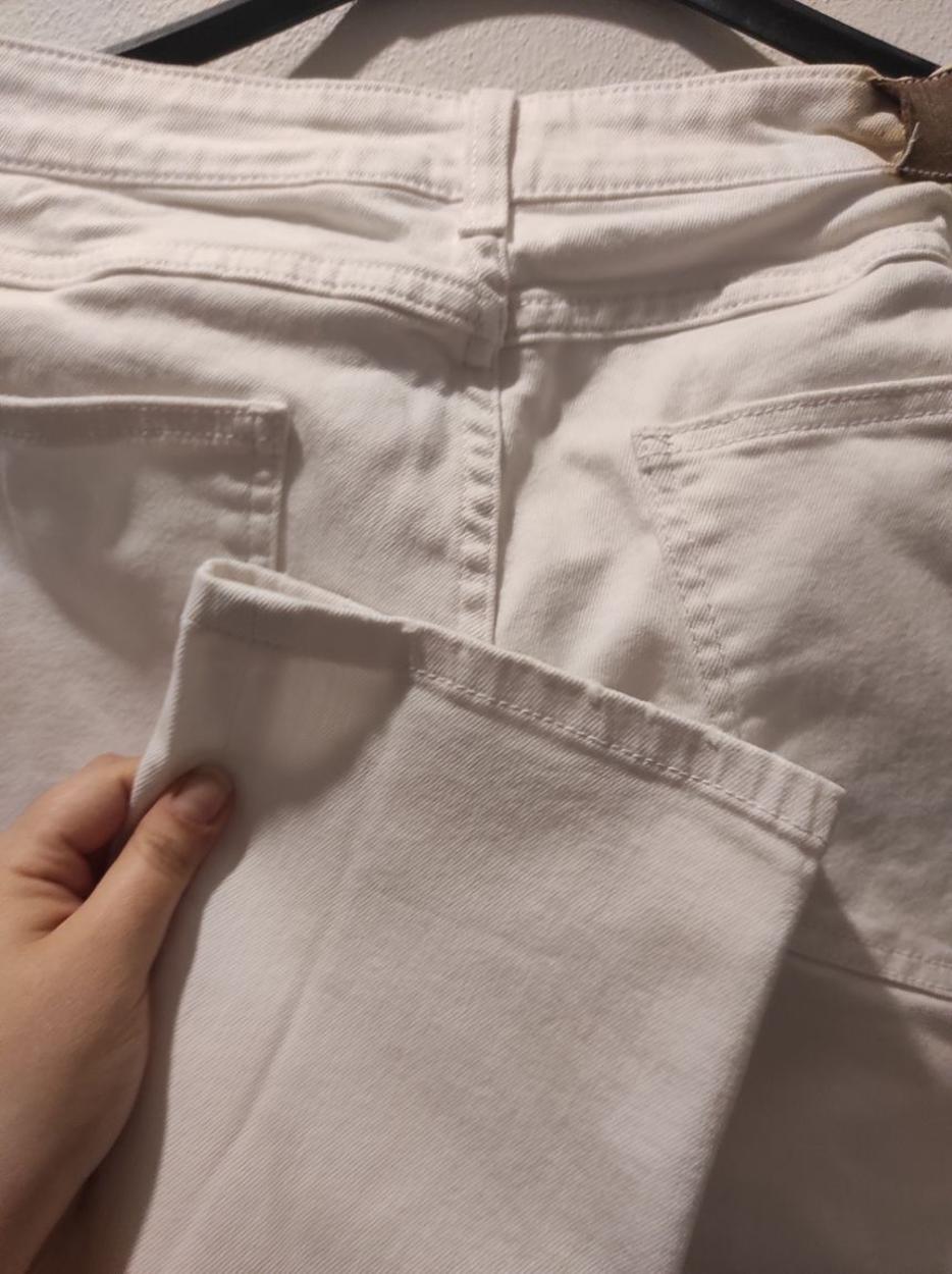 ZARA Yırtıklı Beyaz Kadın Jean Pantolon