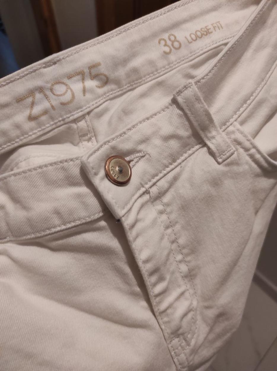 ZARA Yırtıklı Beyaz Kadın Jean Pantolon