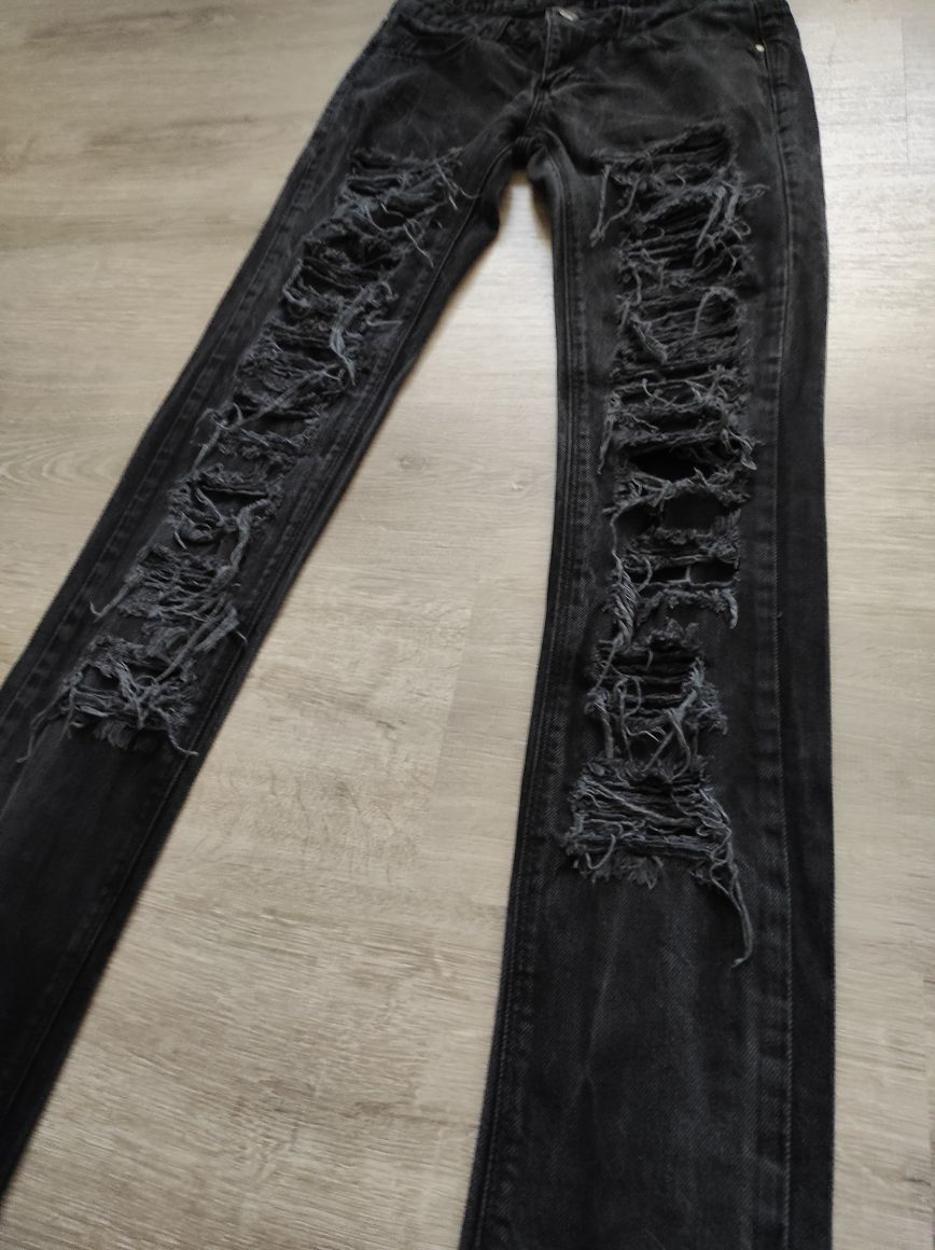 Bol Yırtıklı Skinny Kadın Jean Denim Kot