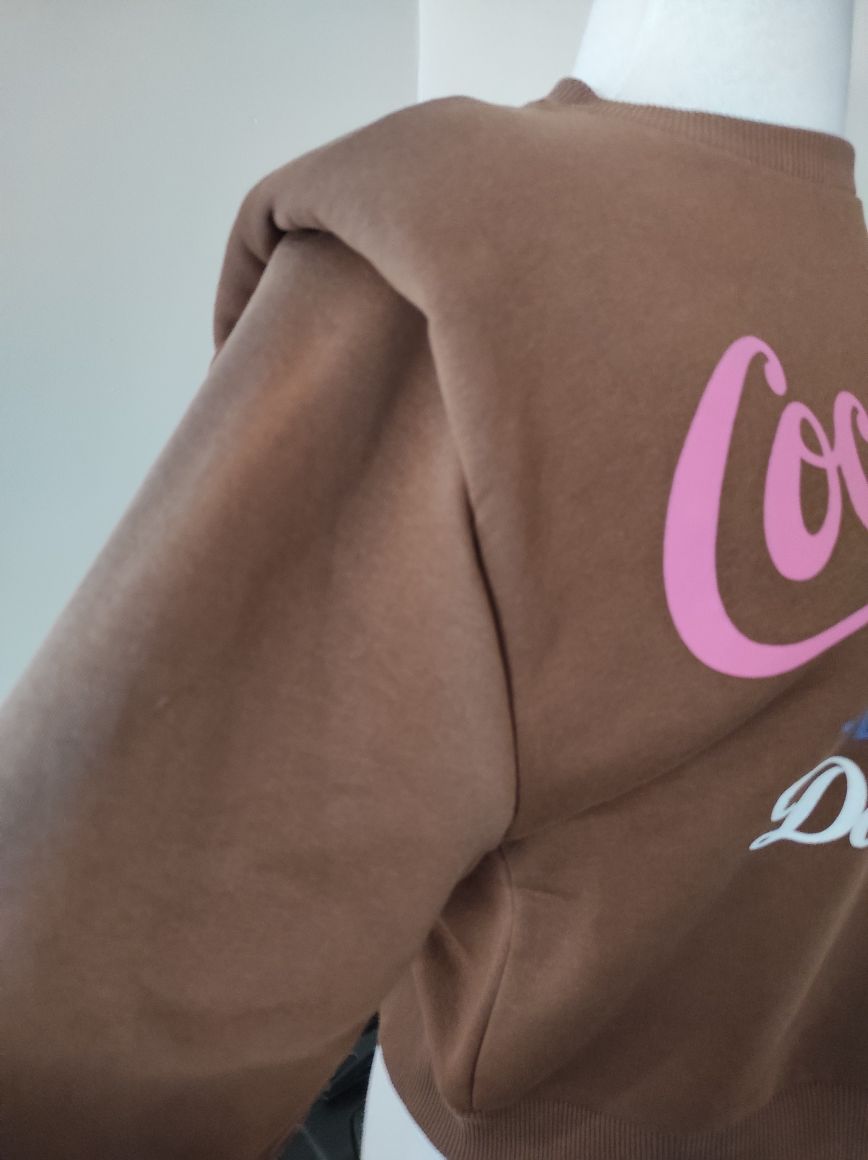 Coca Cola Oversize Croptop Kadın Sweat