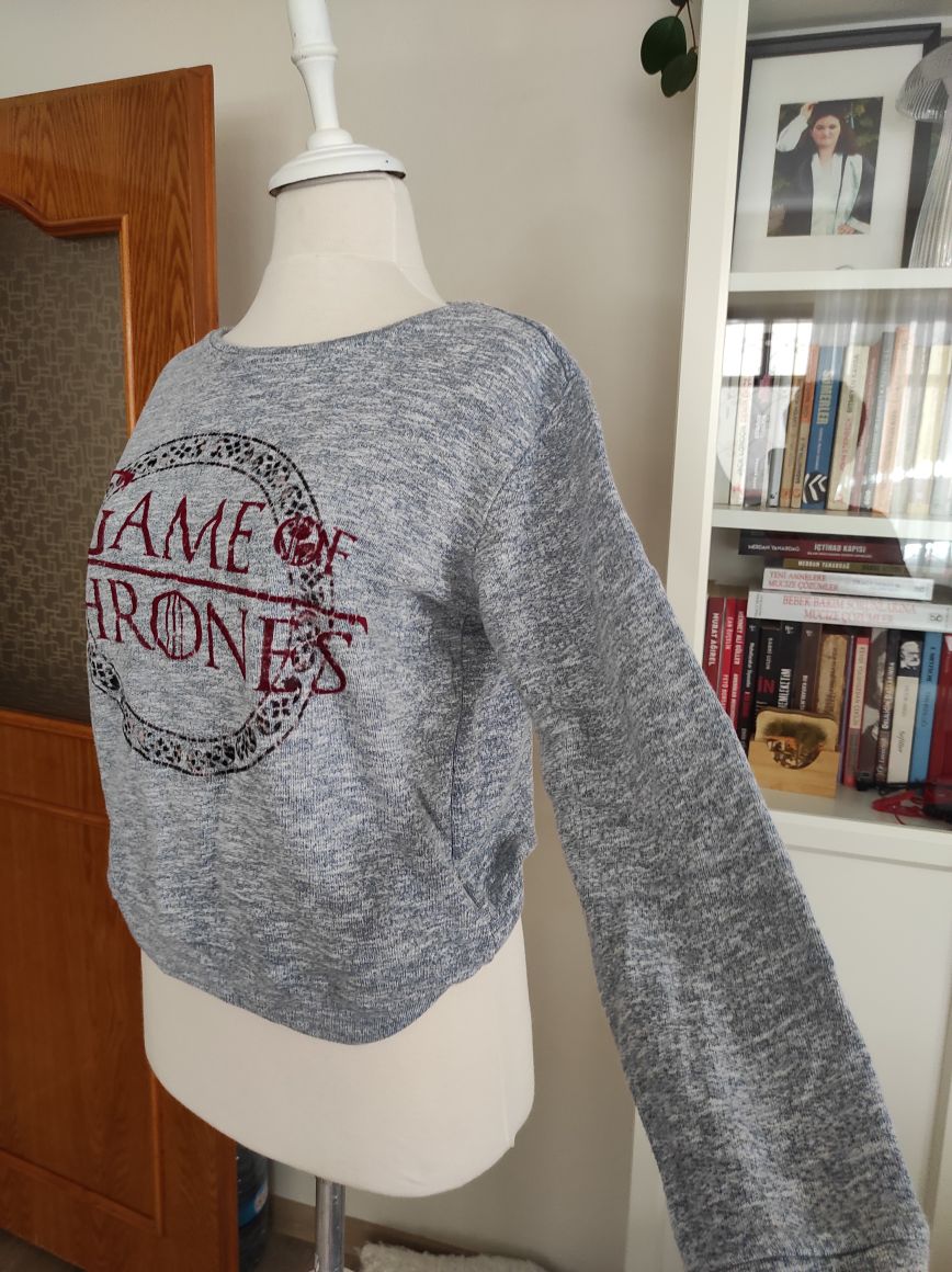 Game Of Thrones Temalı Kadın Sweatshirt