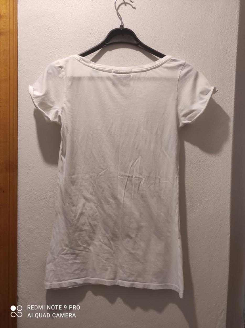 MAISON SCOTCH Beyaz Basic Kadın T-Shirt