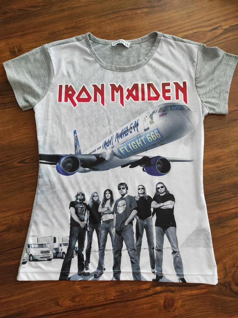 ORJİN Iron Maiden Kadın Tişört