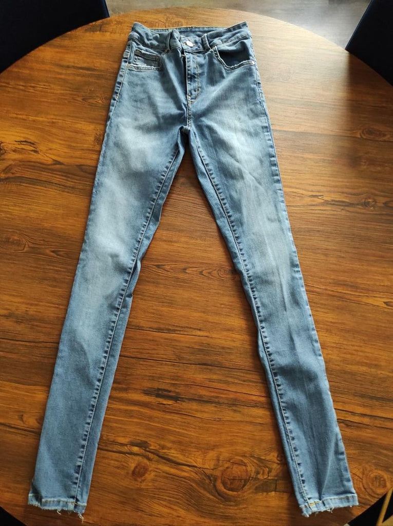 Yüksek Bel Süper Skinny Kadın Jean Denim