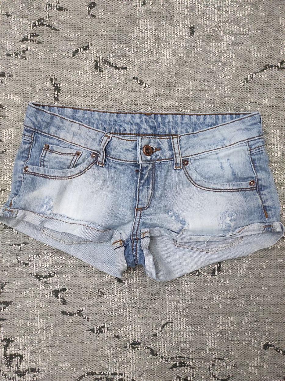 MANGO Süper Mini Jean Şort Kadın Denim