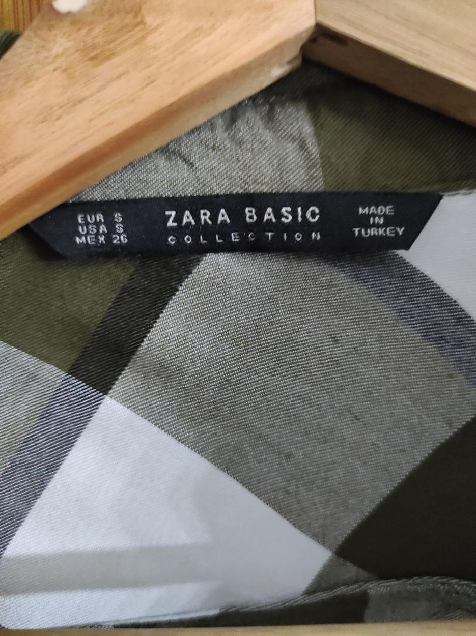 ZARA Ekose Cebi Taşlı Kadın Gömlek