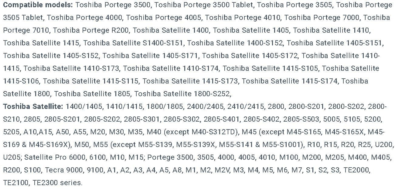 TOSHIBA PA3377E-2ACA Şarj Adaptörü