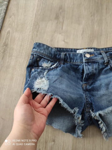 MANGO Süper Mini Kadın Jean Şort Kot