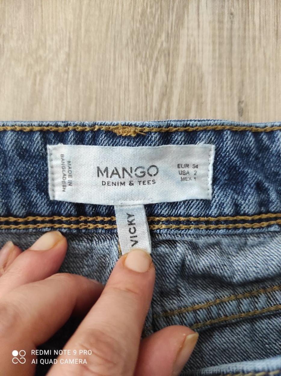 MANGO Süper Mini Kadın Jean Şort Kot