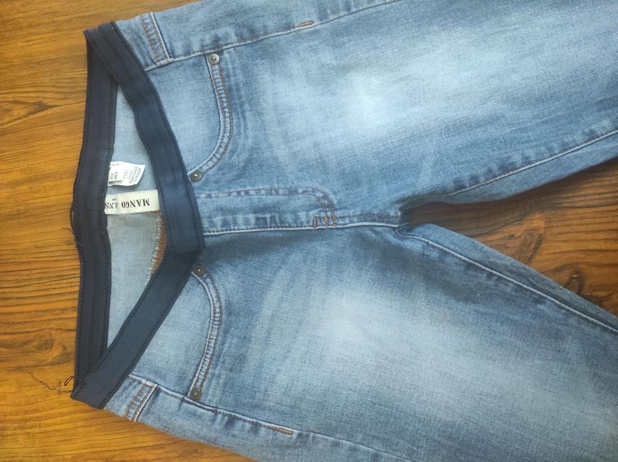 MANGO Beli Lastikli Kadın Jean Denim Kot