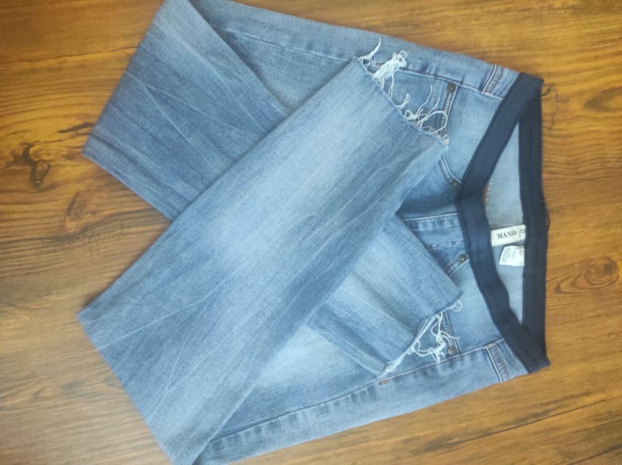 MANGO Beli Lastikli Kadın Jean Denim Kot