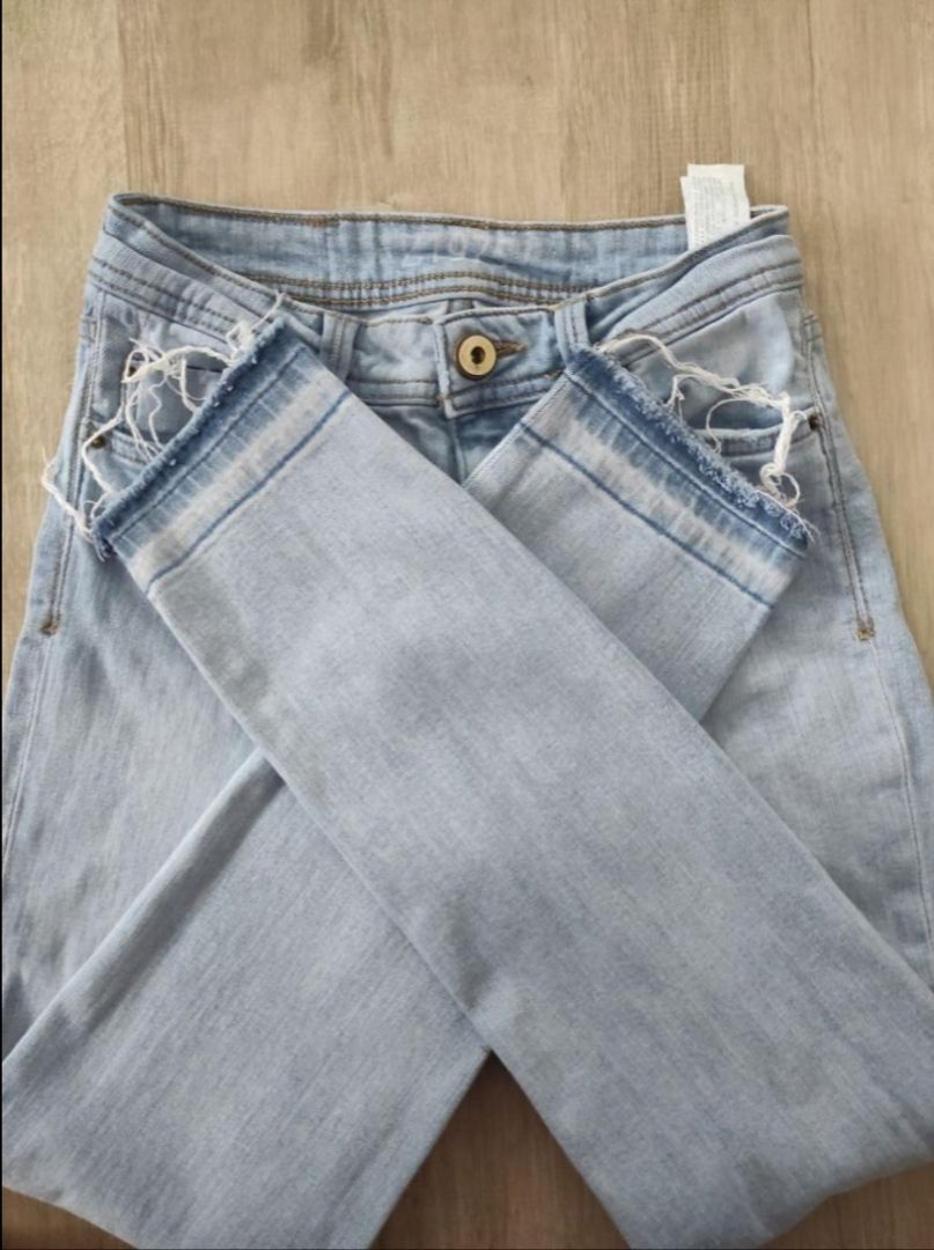 ZARA Yırtıklı Kadın Jean Denim Pantolon